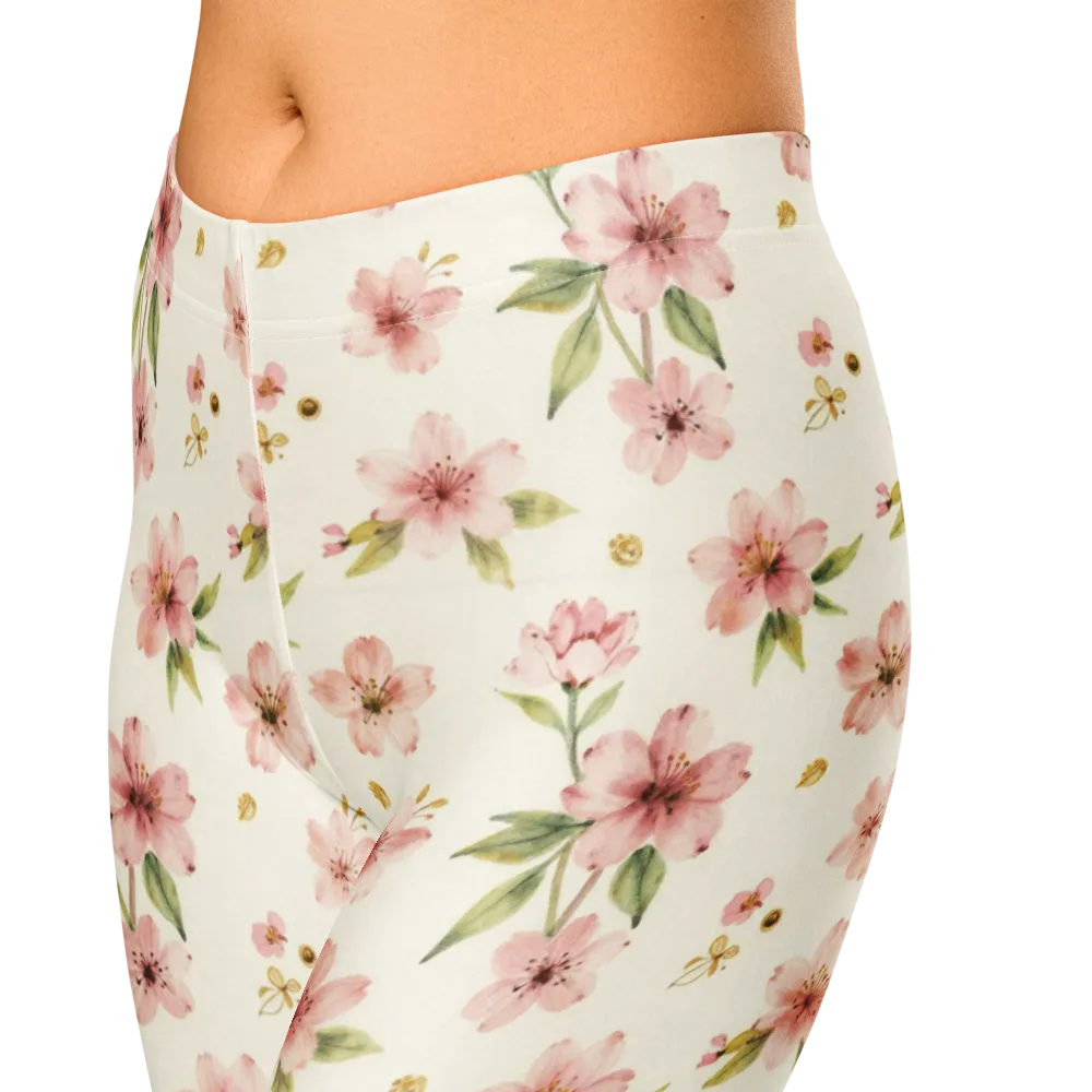 Petal Almanac on Capri Leggings — Zoomed-in