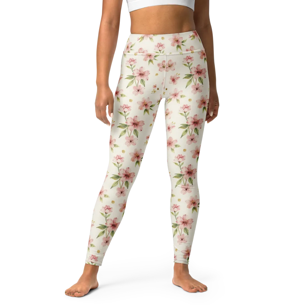 Petal Almanac on Yoga Leggings — Front