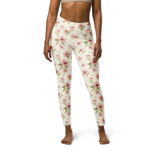 Petal Almanac on a Yoga Leggings