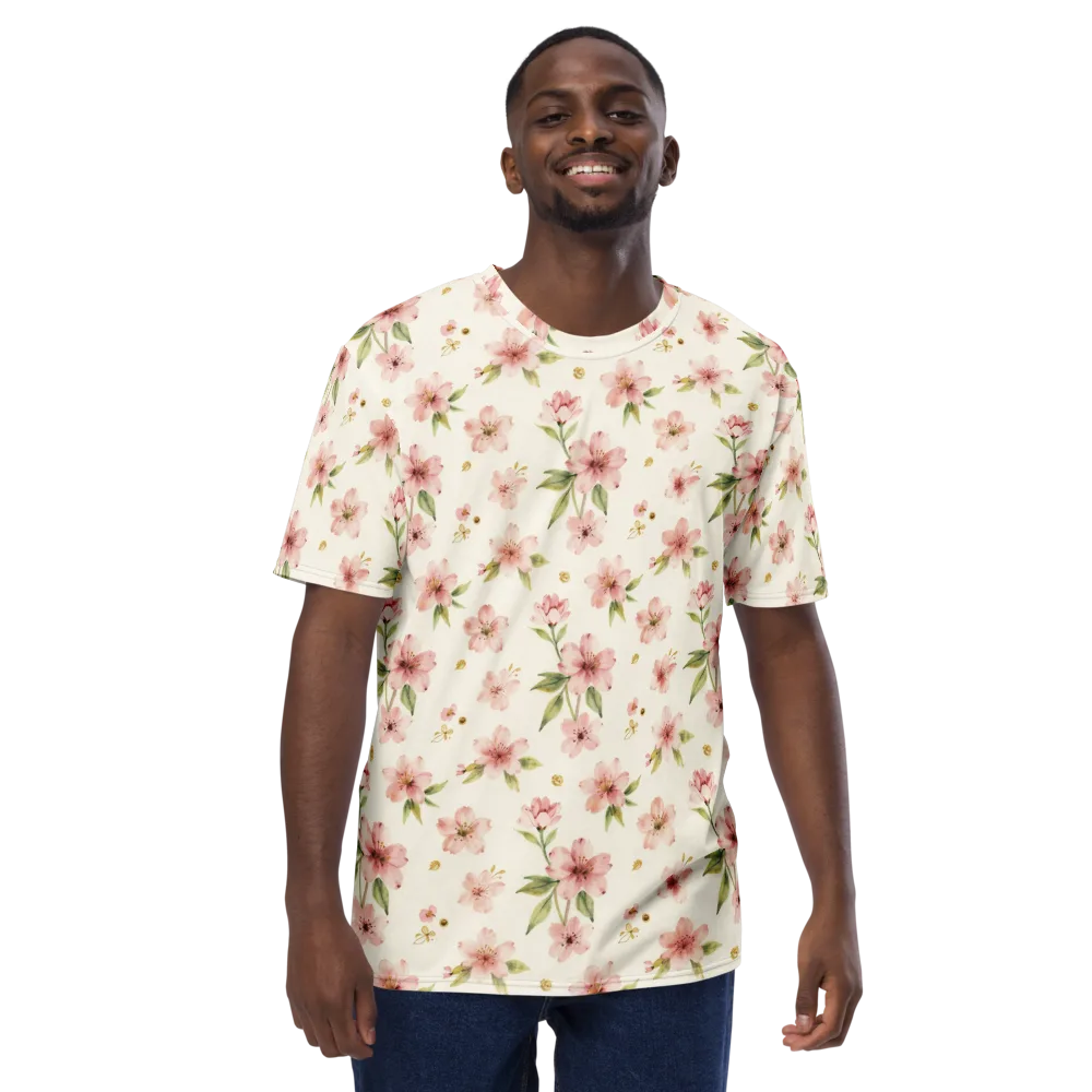 Petal Almanac on Men's Crew Neck T-Shirt — Front