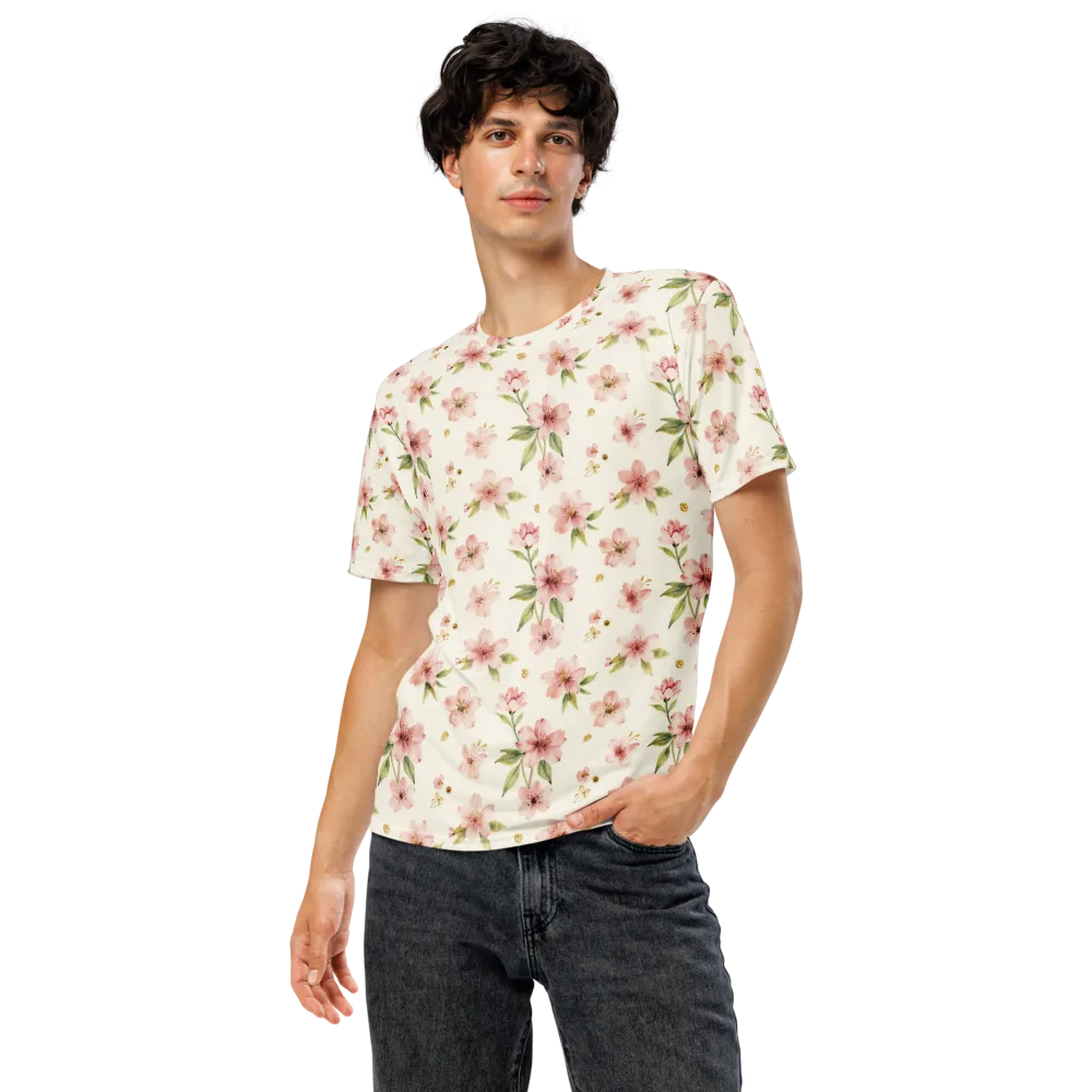 Petal Almanac on Men's Crew Neck T-Shirt — Front