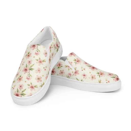 Petal Almanac on a Men's Slip-On Canvas Shoes