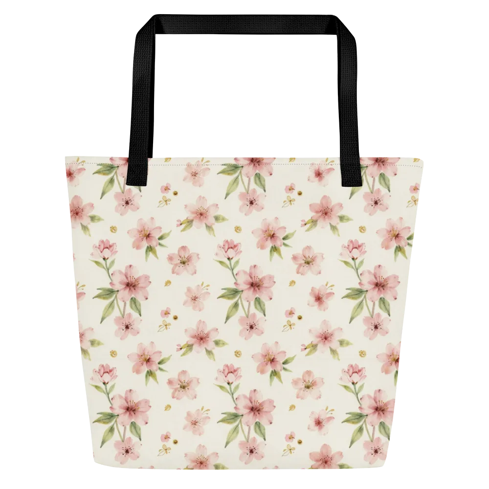 Petal Almanac on Large Tote Bag W/ Pocket — Front