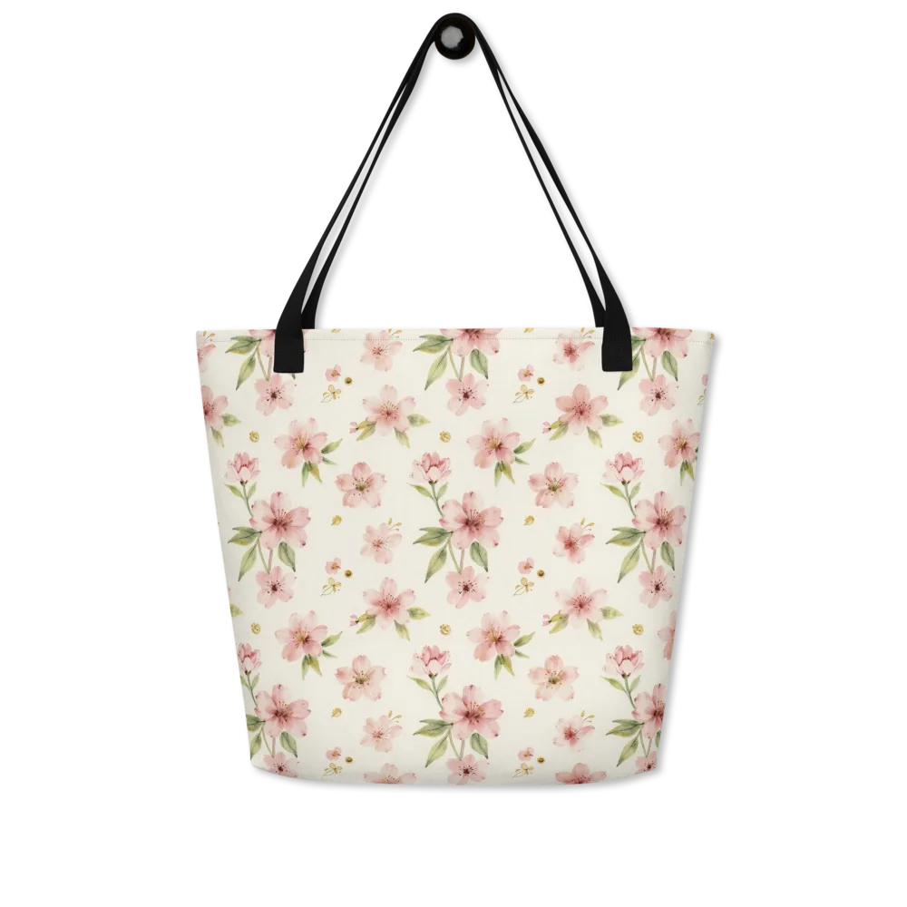 Petal Almanac on Large Tote Bag W/ Pocket — Front