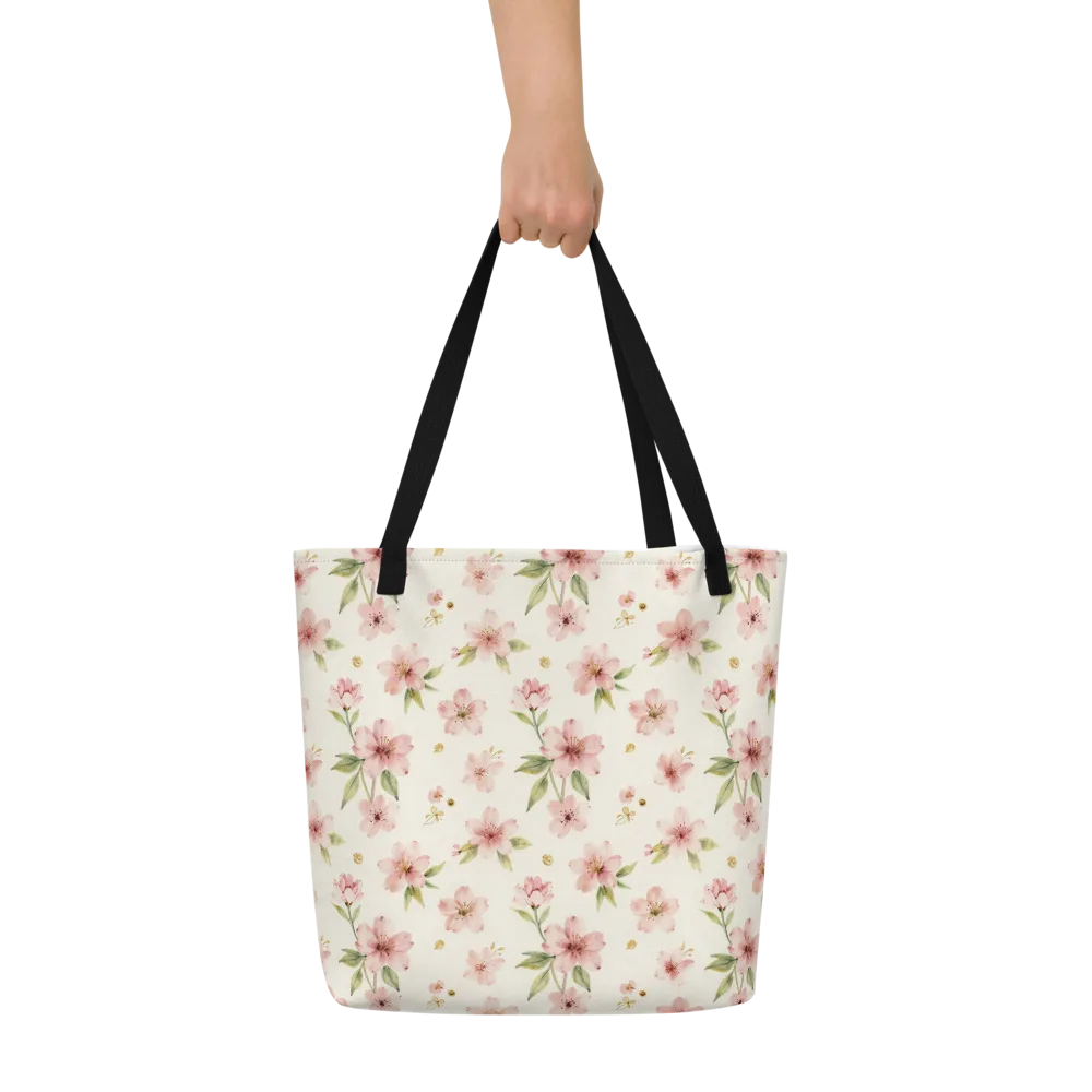 Petal Almanac on Large Tote Bag W/ Pocket — Front