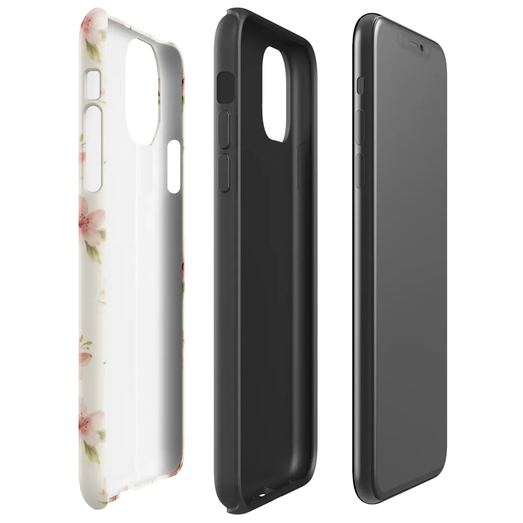 Petal Almanac on Tough Case for iPhone® — Right