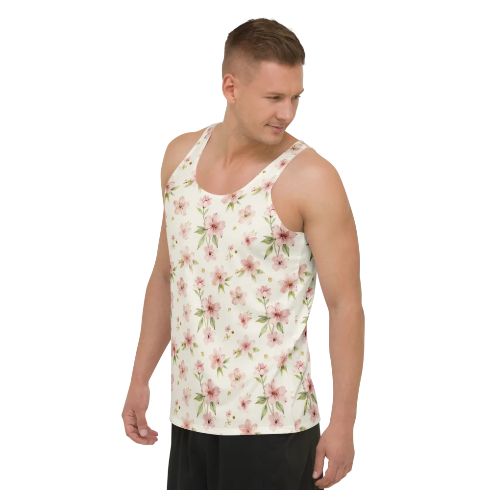 Petal Almanac on Men's Tank Top — Left Front