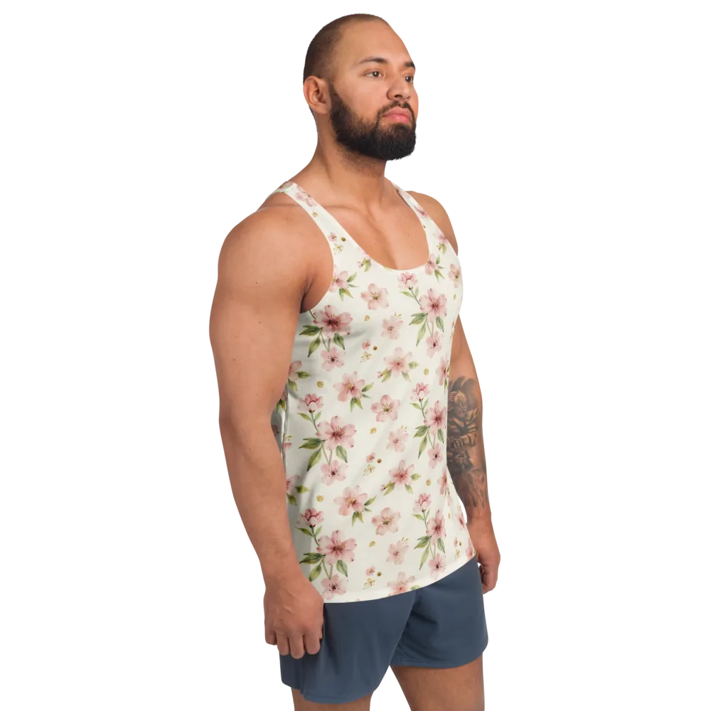 Petal Almanac on Men's Tank Top — Right Front