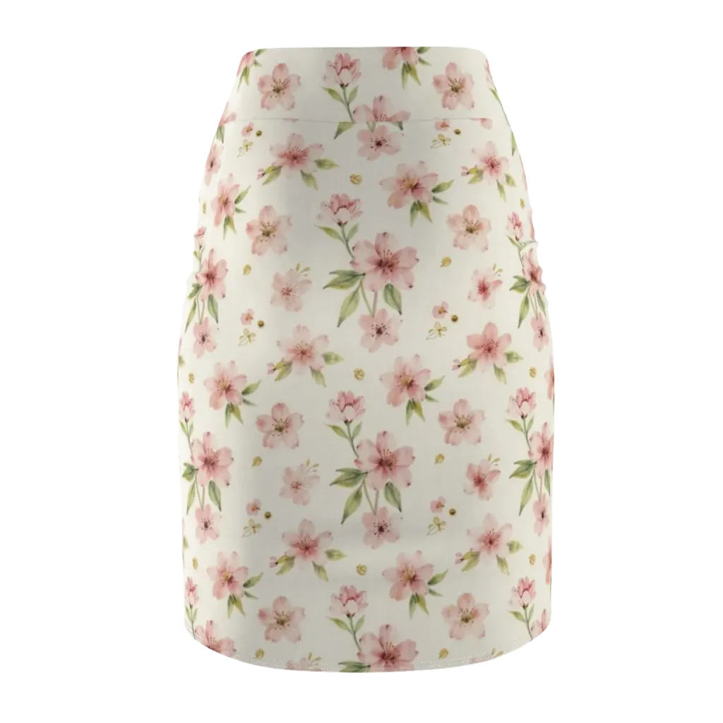 Petal Almanac on Pencil Skirt — Back