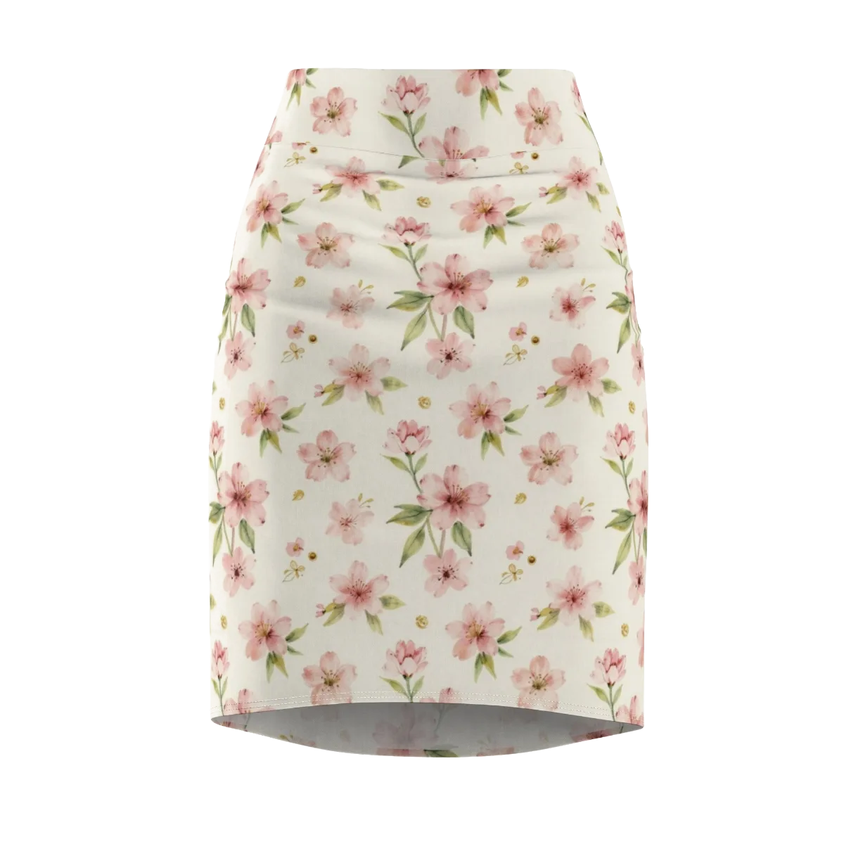 Petal Almanac on Pencil Skirt — Front