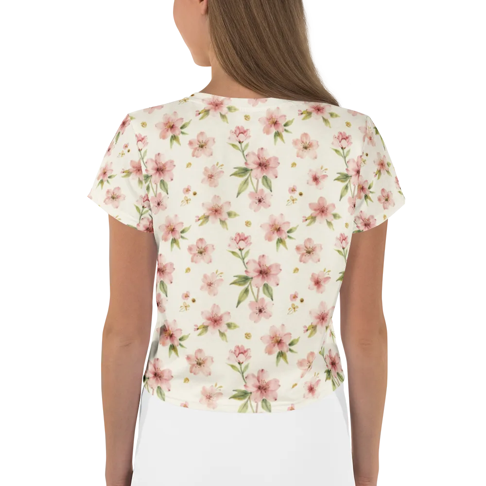 Petal Almanac on Crop Tee — Back