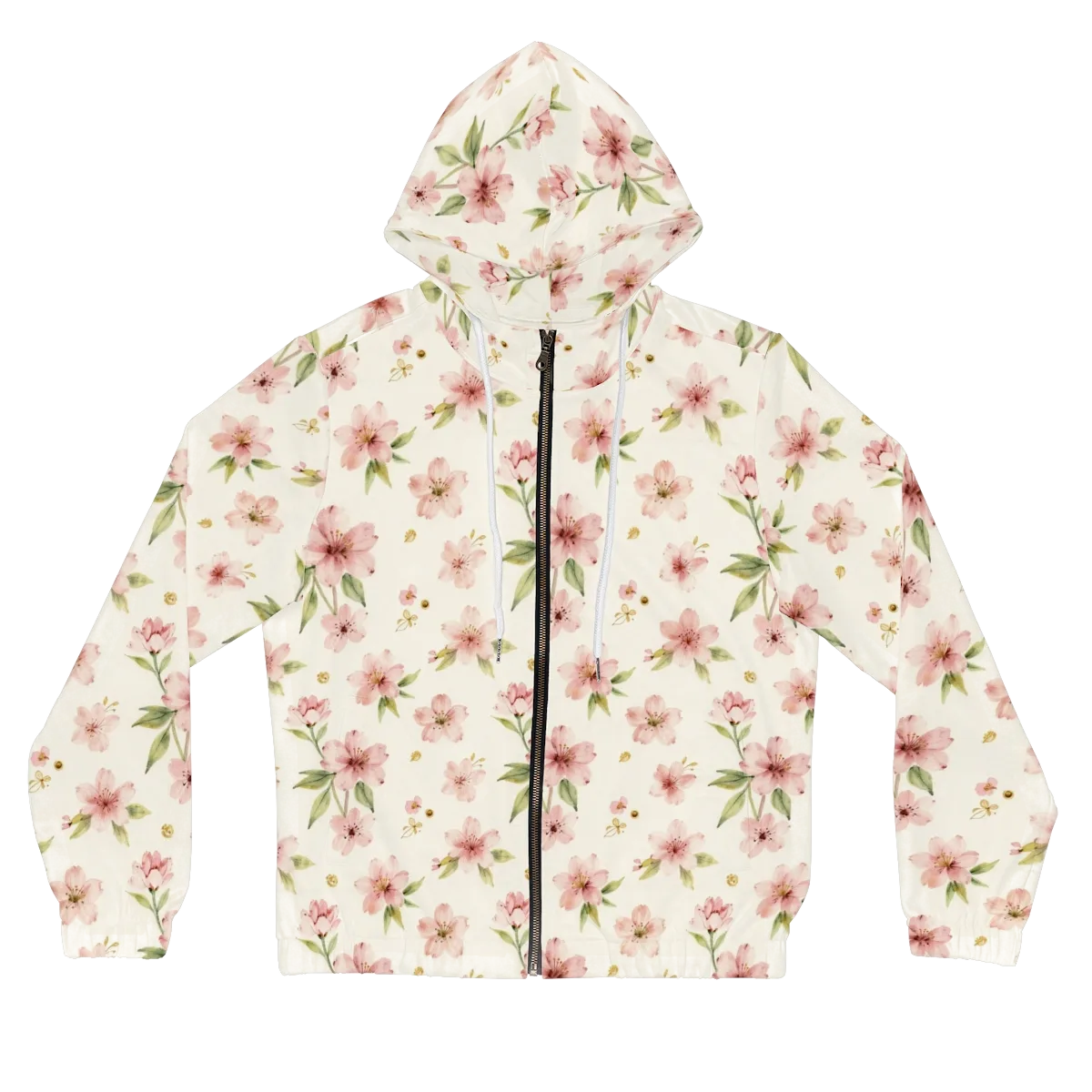 Petal Almanac on Women's Full-Zip Hoodie — Front