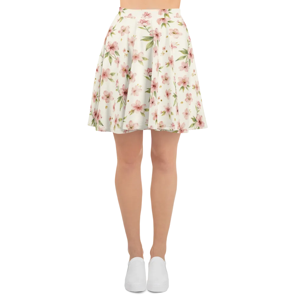 Petal Almanac on Skater Skirt — Front