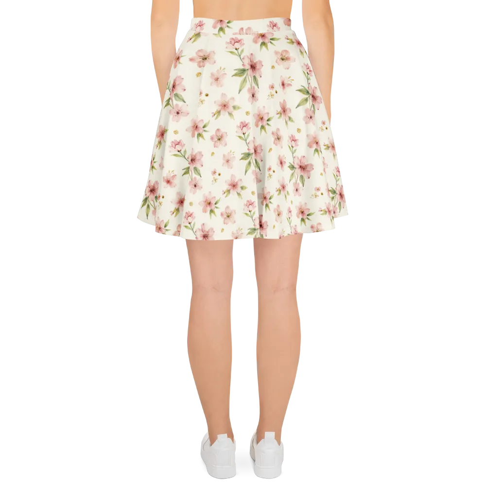 Petal Almanac on Skater Skirt — Back