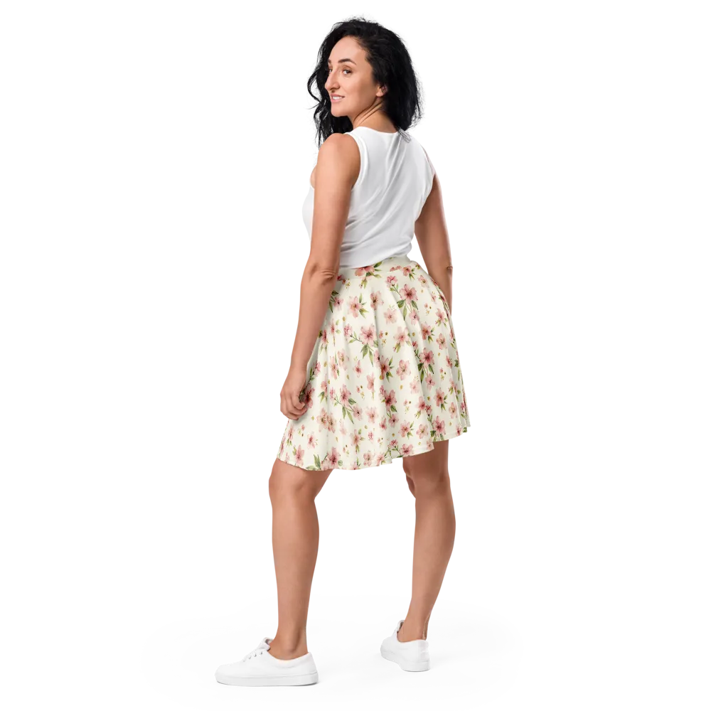 Petal Almanac on Skater Skirt — Back