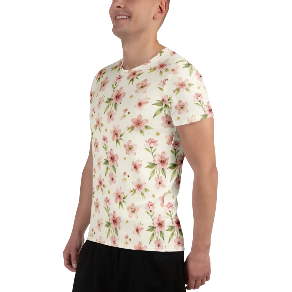 Petal Almanac on Men's Athletic T-Shirt — Left