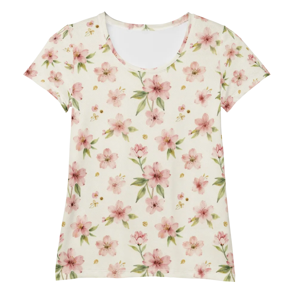 Petal Almanac on Women's Athletic T-Shirt — Front