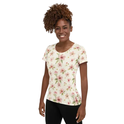 Petal Almanac on a Women's Athletic T-Shirt