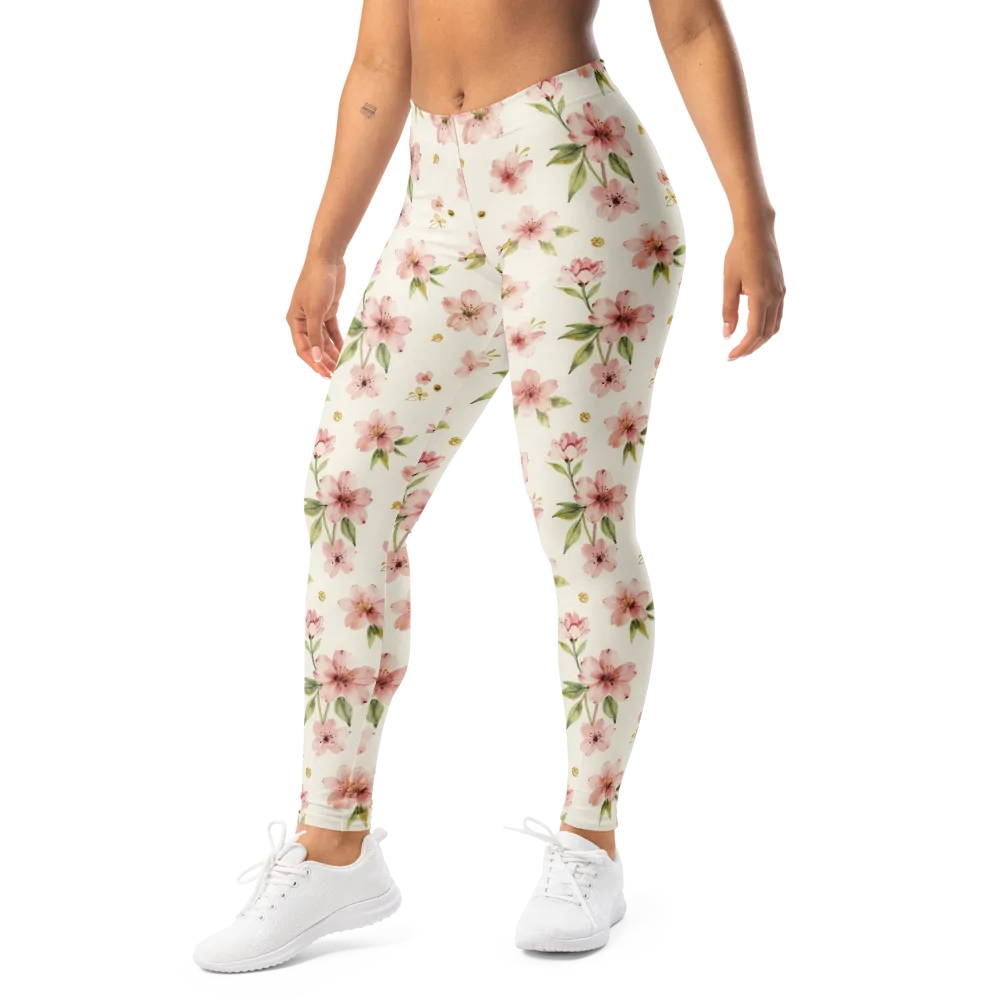 Petal Almanac on Leggings — Left Front
