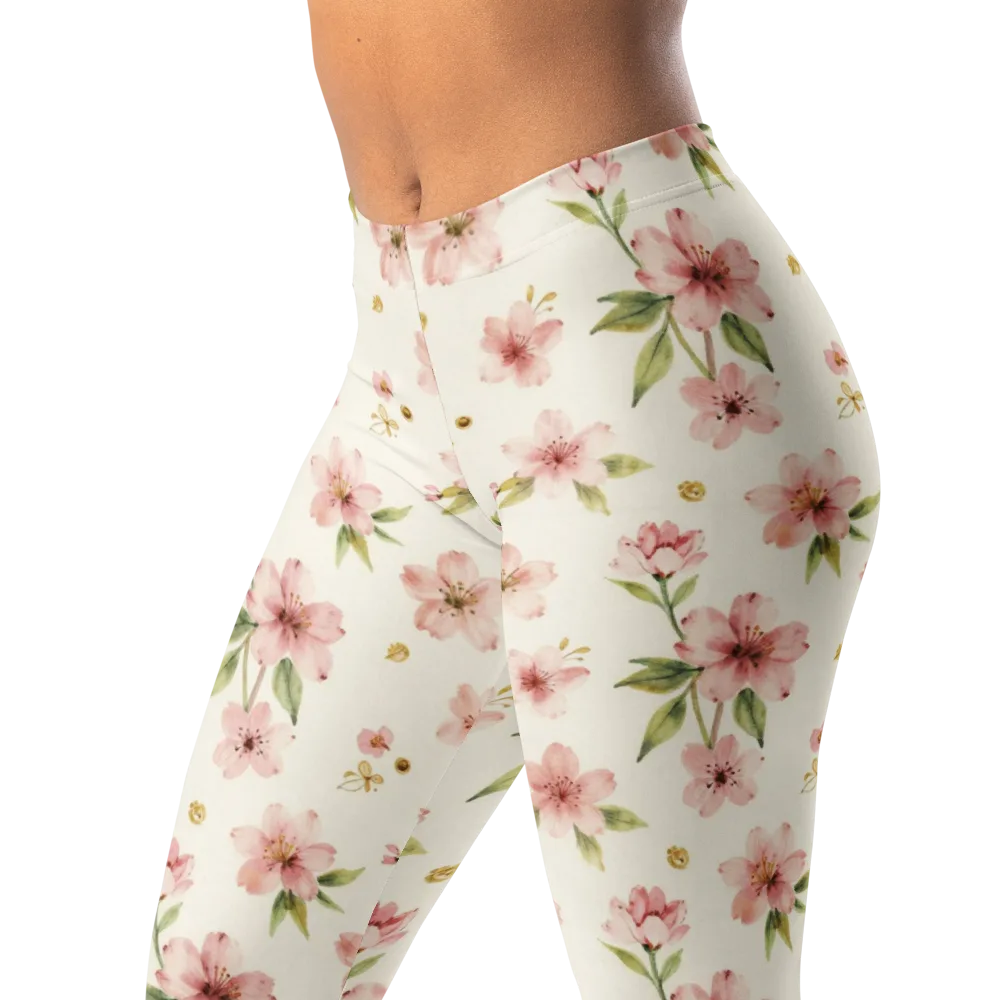 Petal Almanac on Leggings — Left Front
