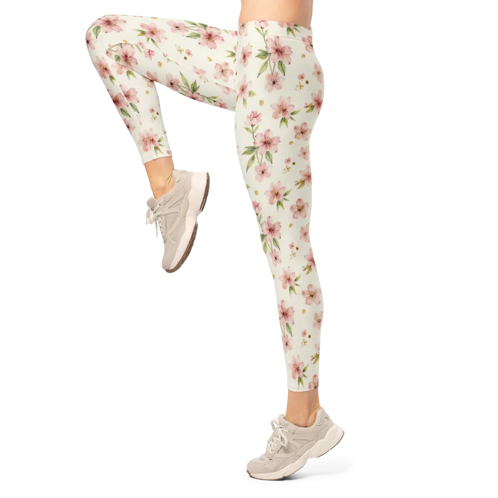 Petal Almanac on Leggings — Left