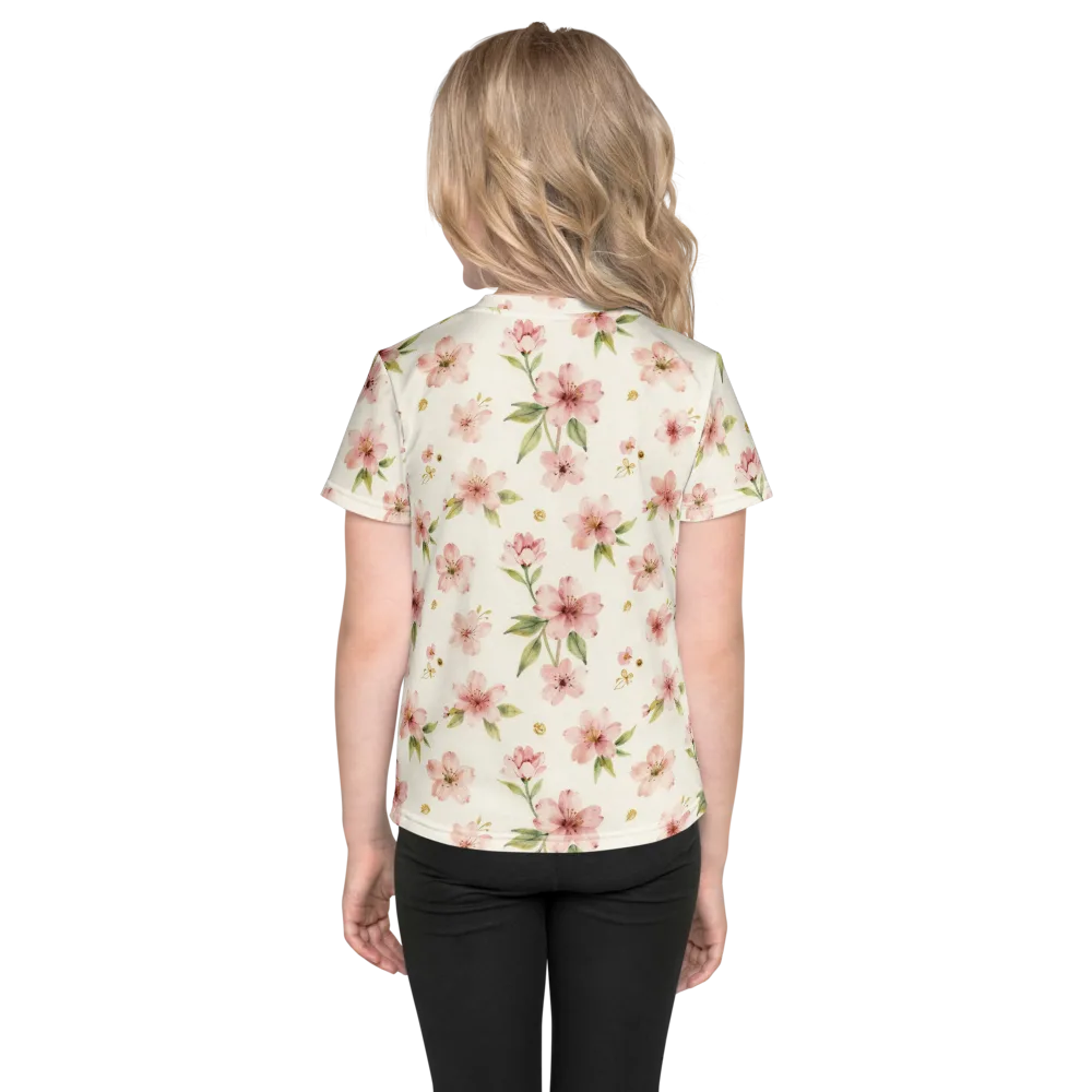 Petal Almanac on Kids Crew Neck T-Shirt — Back