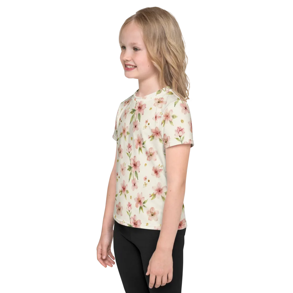 Petal Almanac on Kids Crew Neck T-Shirt — Left