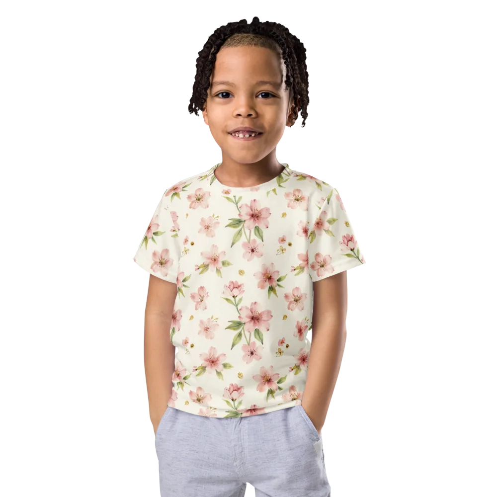 Petal Almanac on Kids Crew Neck T-Shirt — Front