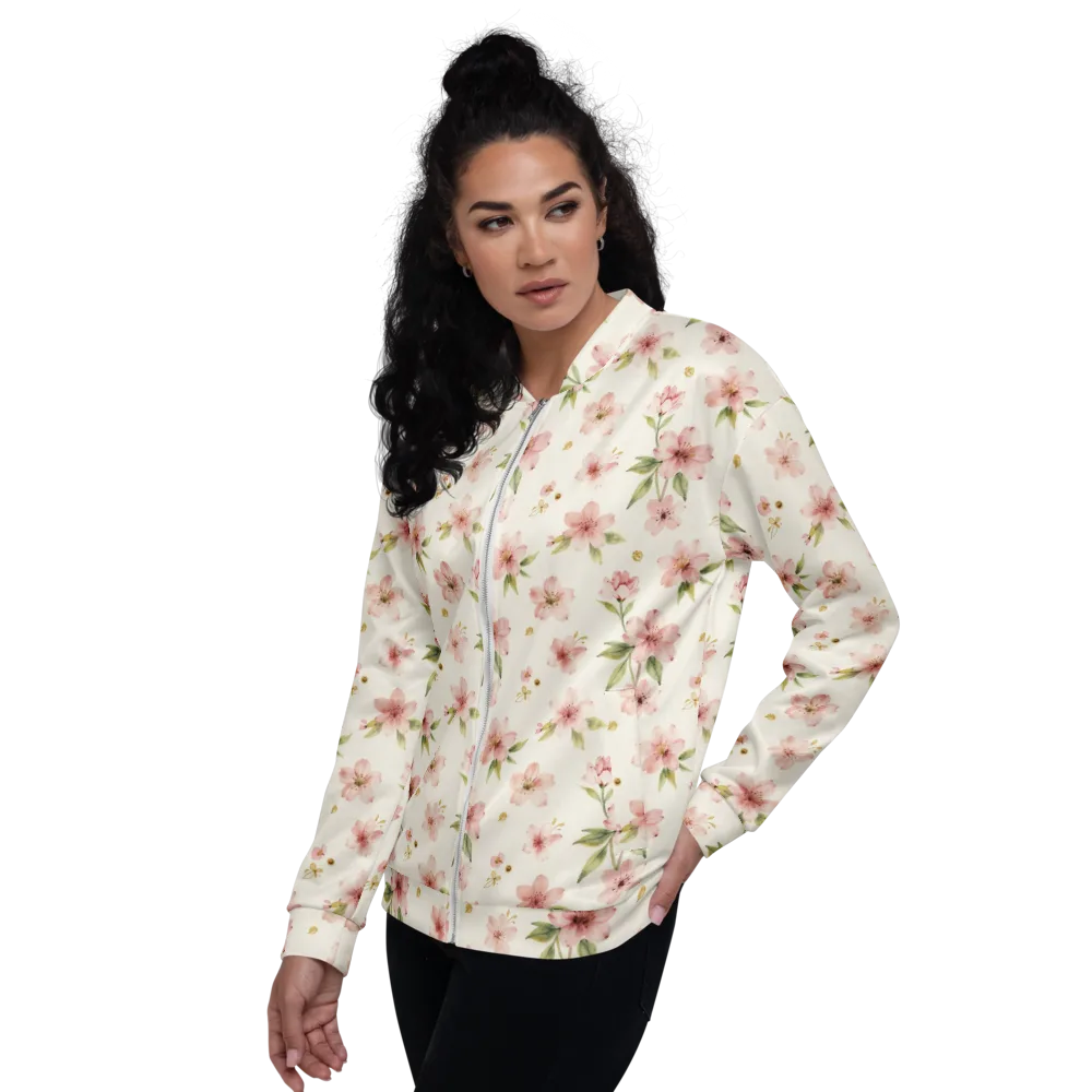 Petal Almanac on Bomber Jacket — Left