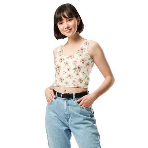 Petal Almanac on a Crop Top