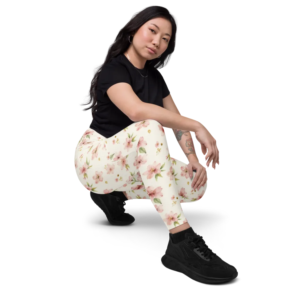 Petal Almanac on Leggings with Pockets — Right Front