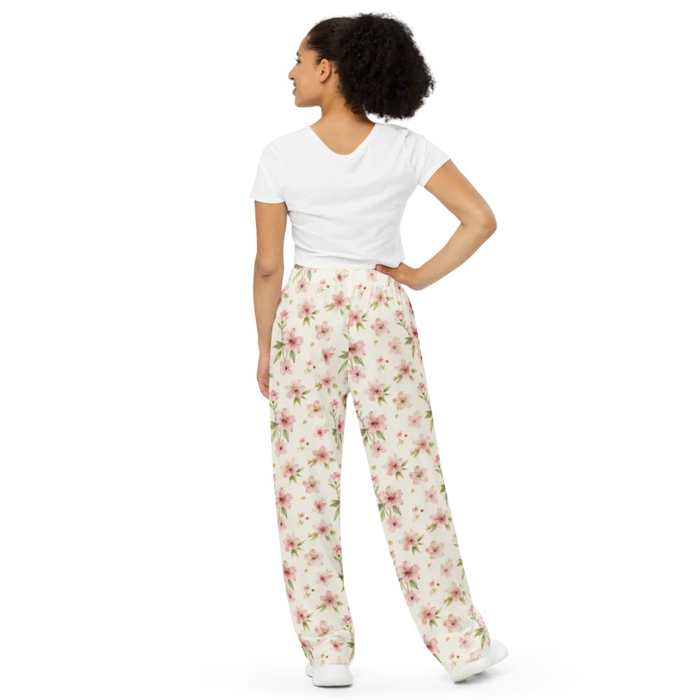 Petal Almanac on Wide-Leg Pants — Back