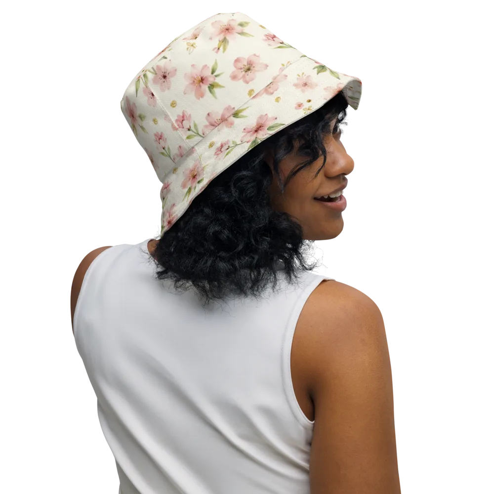 Petal Almanac on Reversible Bucket Hat — Right Outside