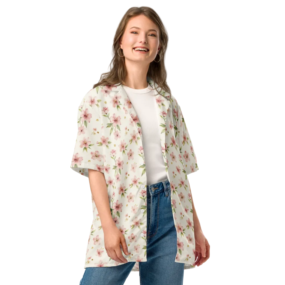 Petal Almanac on Button Shirt — Front