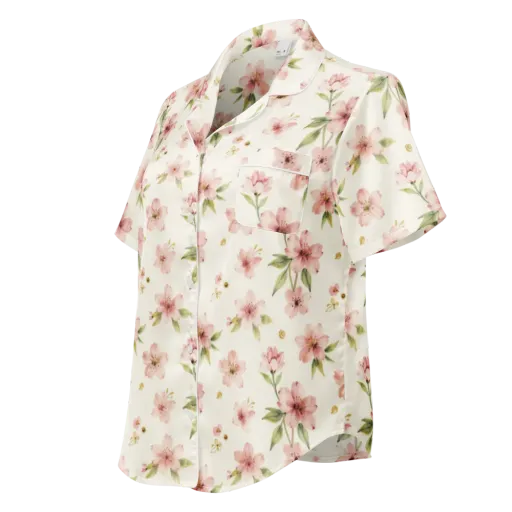 Petal Almanac on a Women's Short Sleeve Pajama Top