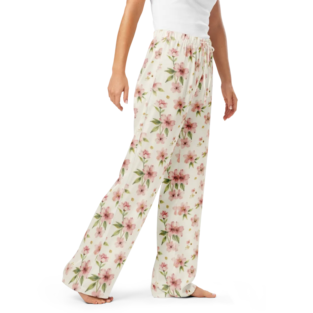 Petal Almanac on Women's Pajama Pants — Right Front