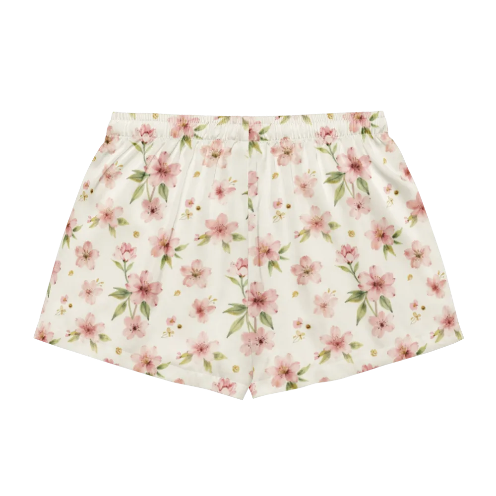 Petal Almanac on Women's Pajama Shorts — Back