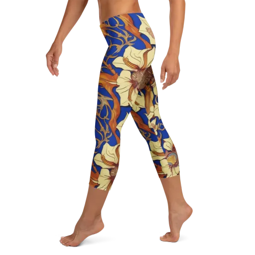 Cobalt Nouveau on a Capri Leggings