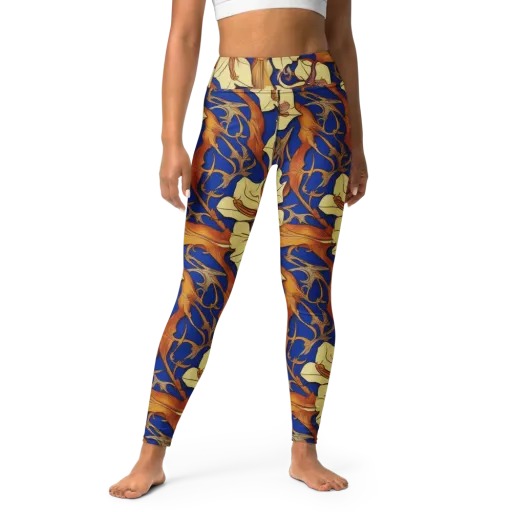 Cobalt Nouveau on a Yoga Leggings