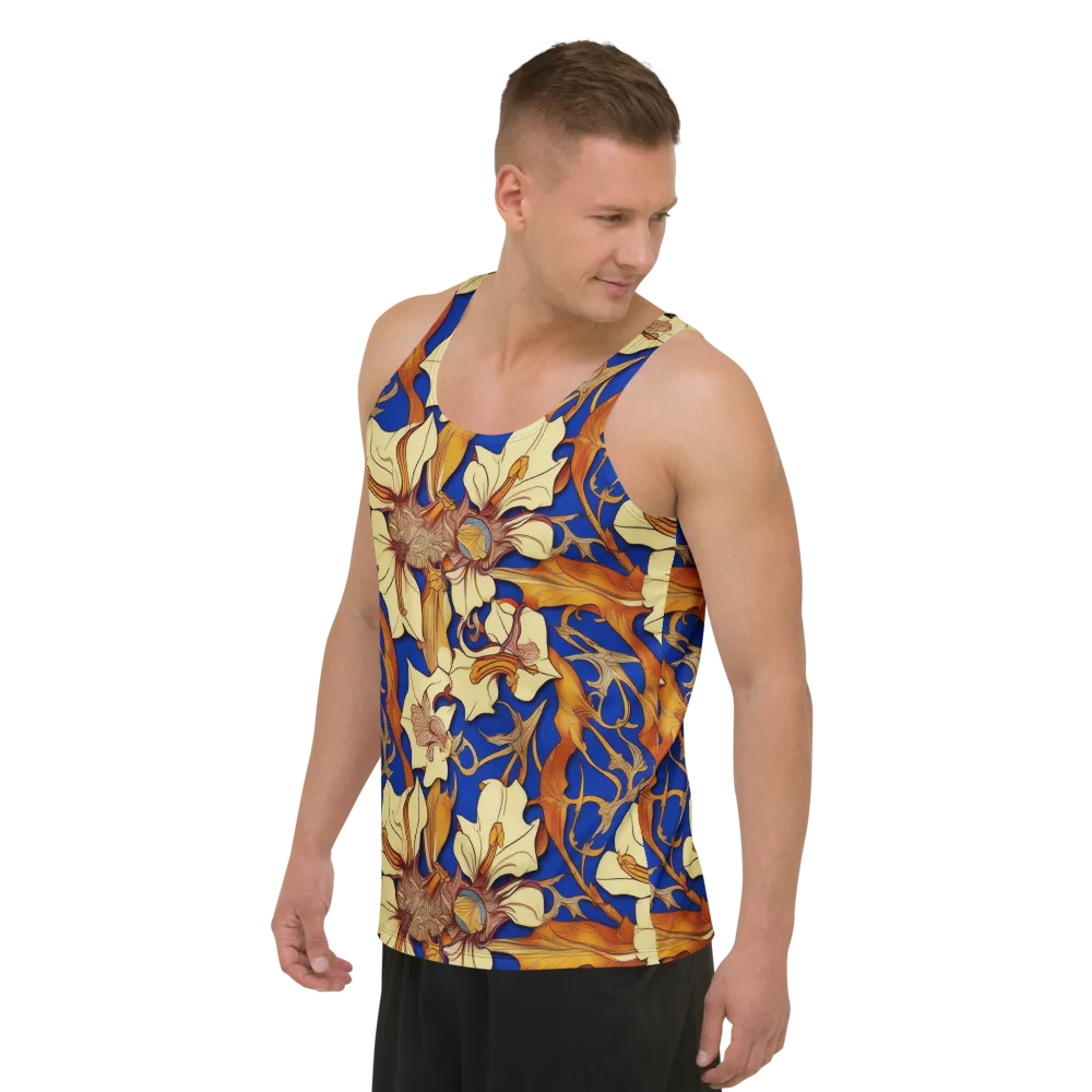 Cobalt Nouveau on Men's Tank Top — Left Front
