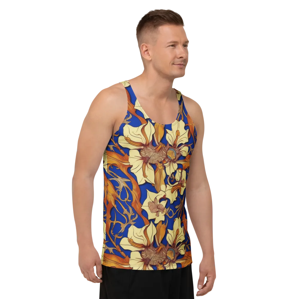Cobalt Nouveau on Men's Tank Top — Right Front
