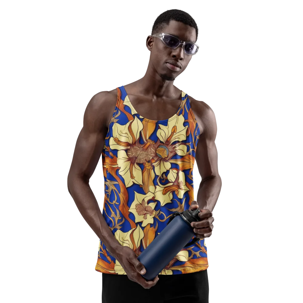 Cobalt Nouveau on Men's Tank Top — Front