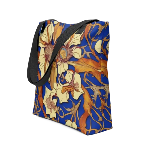 Cobalt Nouveau on a Tote Bag