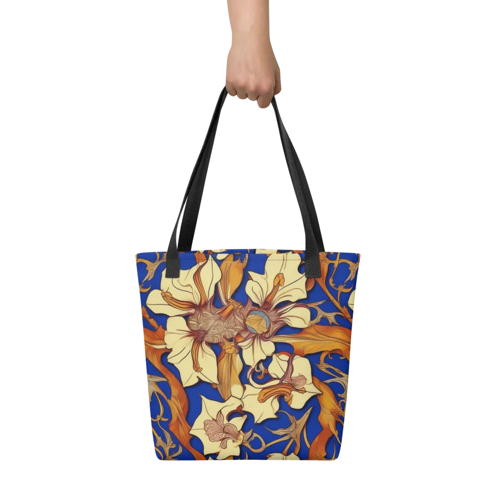 Cobalt Nouveau on Tote Bag — Front