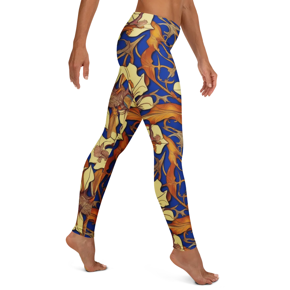 Cobalt Nouveau on Leggings — Right