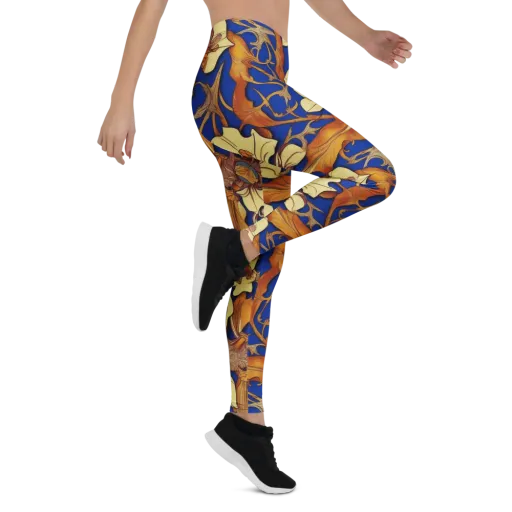 Cobalt Nouveau on a Leggings