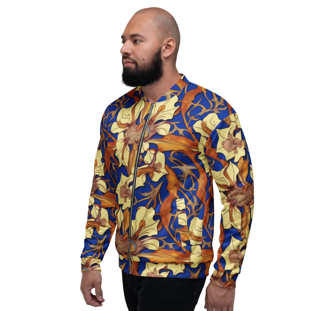 Cobalt Nouveau on Bomber Jacket — Left