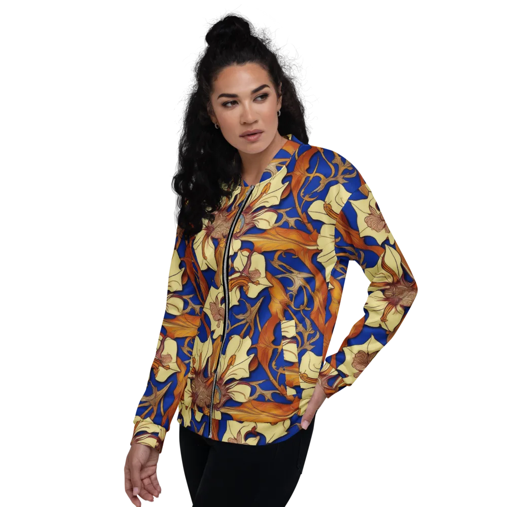 Cobalt Nouveau on Bomber Jacket — Left