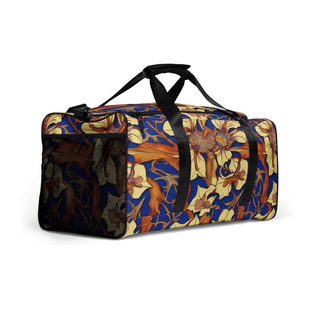 Cobalt Nouveau on Duffle Bag — Right Front