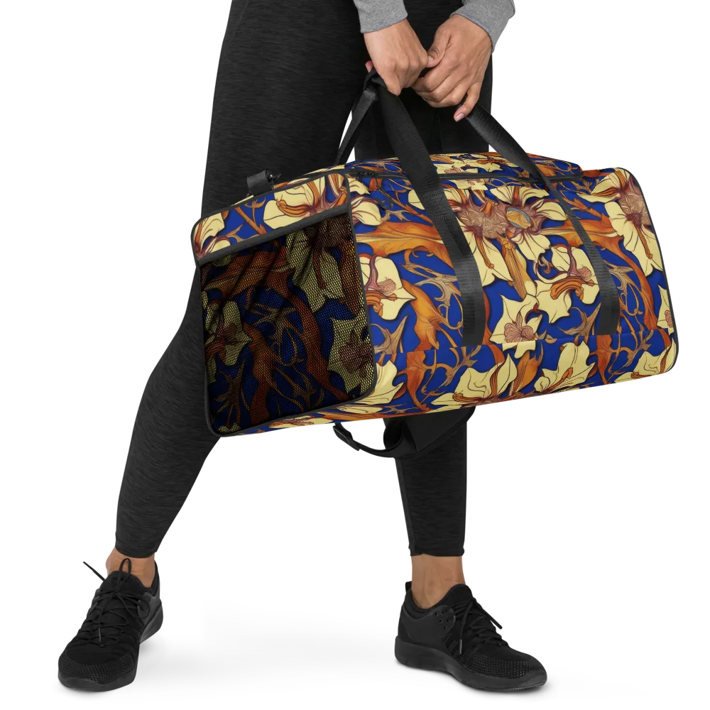 Cobalt Nouveau on Duffle Bag — Right Front